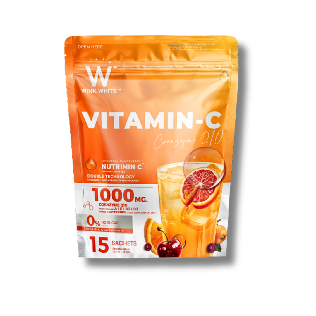 Wink White Vitamin C CoQ10 1000mg 15 Sachets