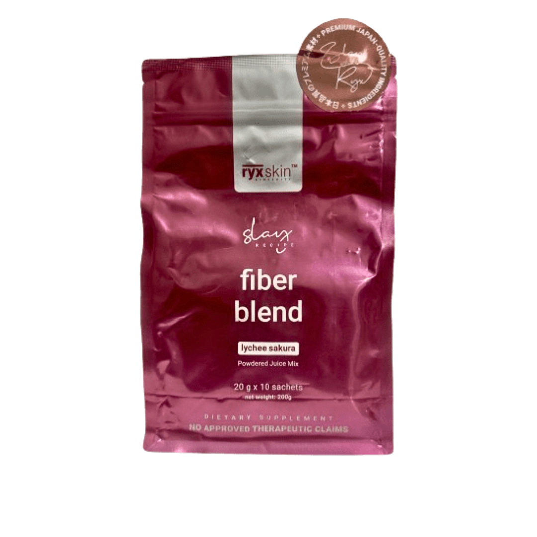 RYX Fiber Blend Sakura Lychee – Detox & Digestive Health Drink – 20g x 10 Sachets – Buy in UAE
