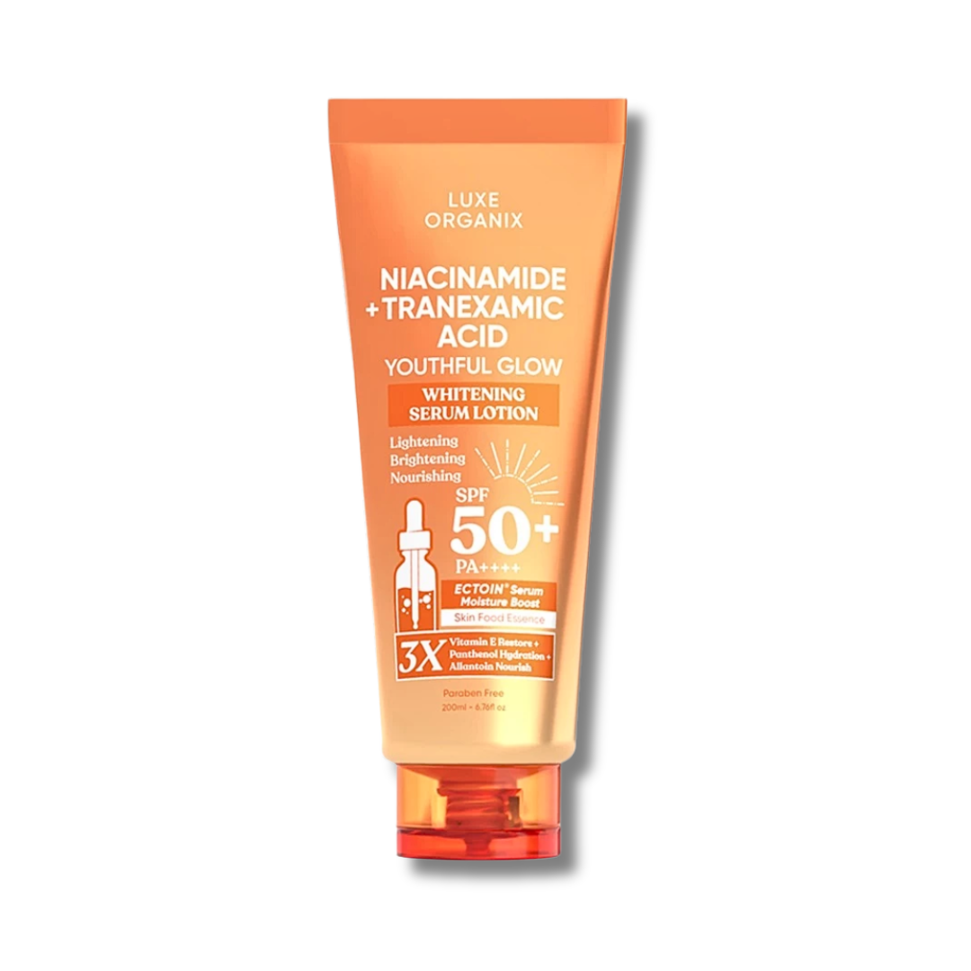 Luxe Organix, Niacinamide + Tranexamic Acid Whitening Serum Lotion 200ml