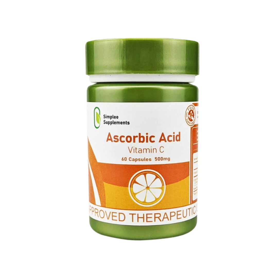 Simplee, Supplements Ascorbic Acid 500mg 60 Caps