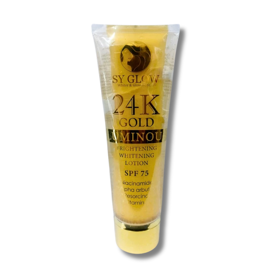 SY Glow, 24k Gold Luminou Brightening Lotion SPF 75