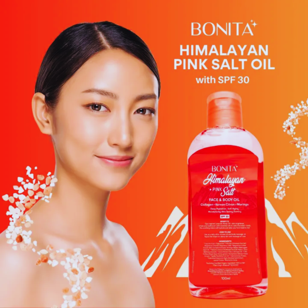 Bonita Himalayan Pink Salt Face and Body Oil SPF 30 100ml UAE