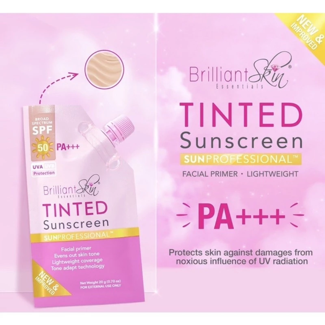 Brilliant Skin, New Tinted Sunscreen Spectrum  SPF50 20G